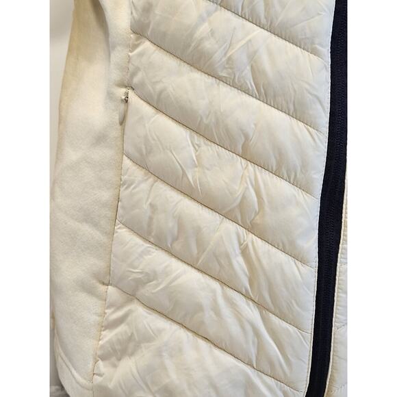 ZYIA Active Courchevel Fleece Hybrid Jacket Size SMALL Cream Activewear Coat - Picture 7 of 16